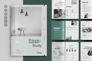 Case Study Template, Canva Template, a Brochure Template by TemplateFolio-Shop