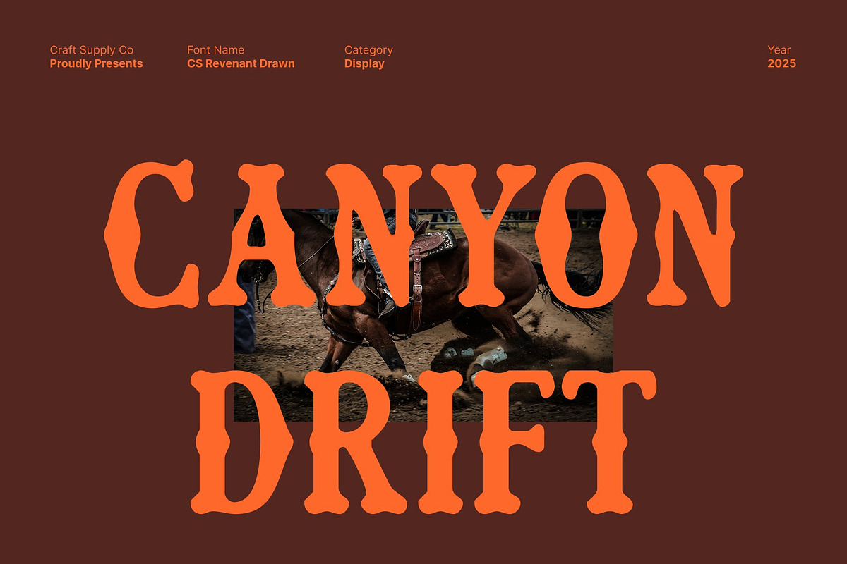 CS Revenant Drawn, a Serif Font by Craft Supply Co. (Photo 7 of 8)