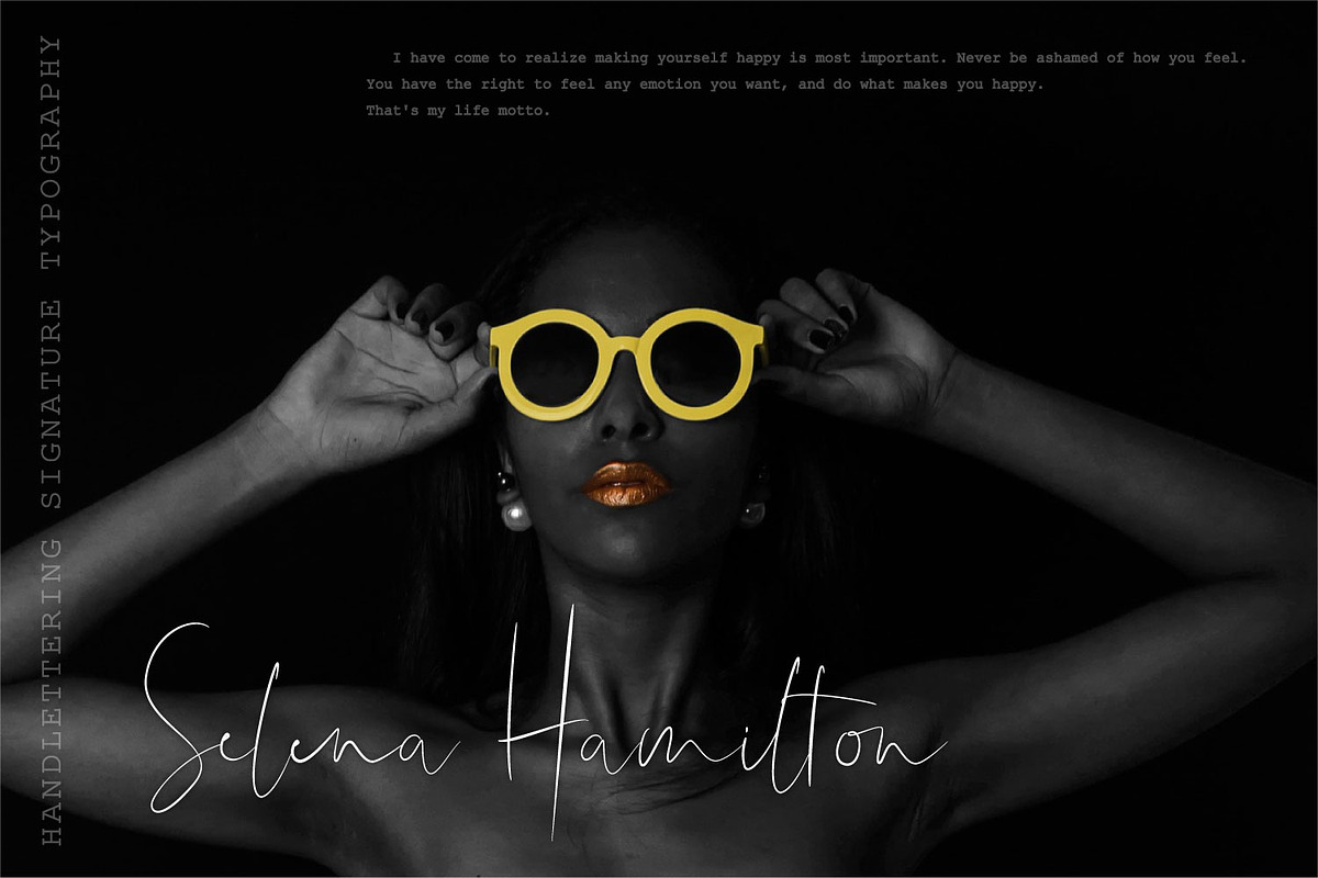 Shallou Signature Script Typeface preview 3