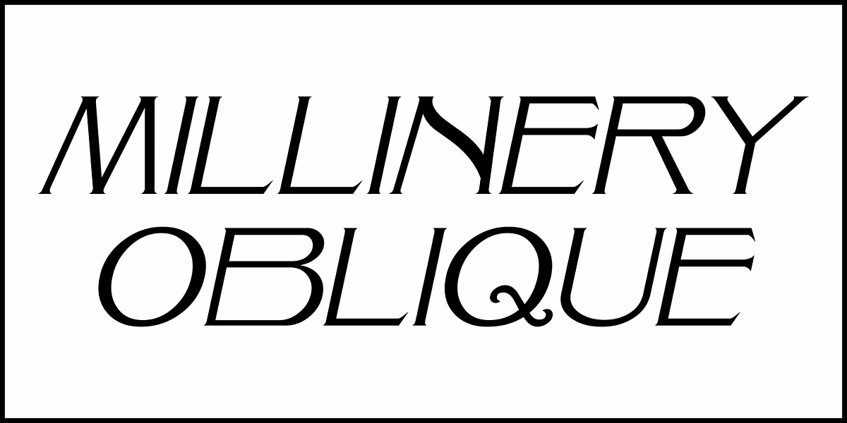 Millinery JNL, a Serif Font by Jeff Levine Fonts (Photo 4 of 5)