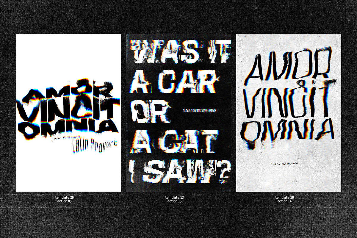 Distorted Text Effect Templates, a Background Graphic by Inartflow (Photo 19 of 23)