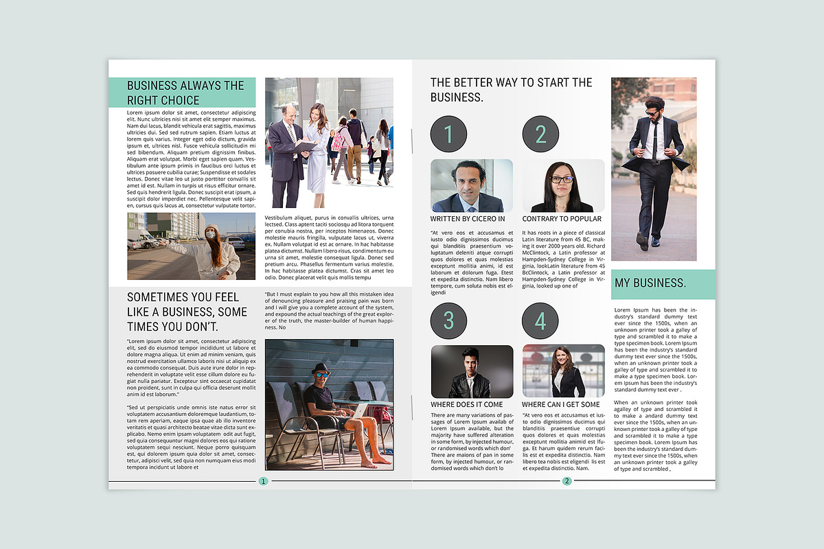 Newsletter InDesign Template, a Brochure Template by ROJI CREATOR (Photo 2 of 7)