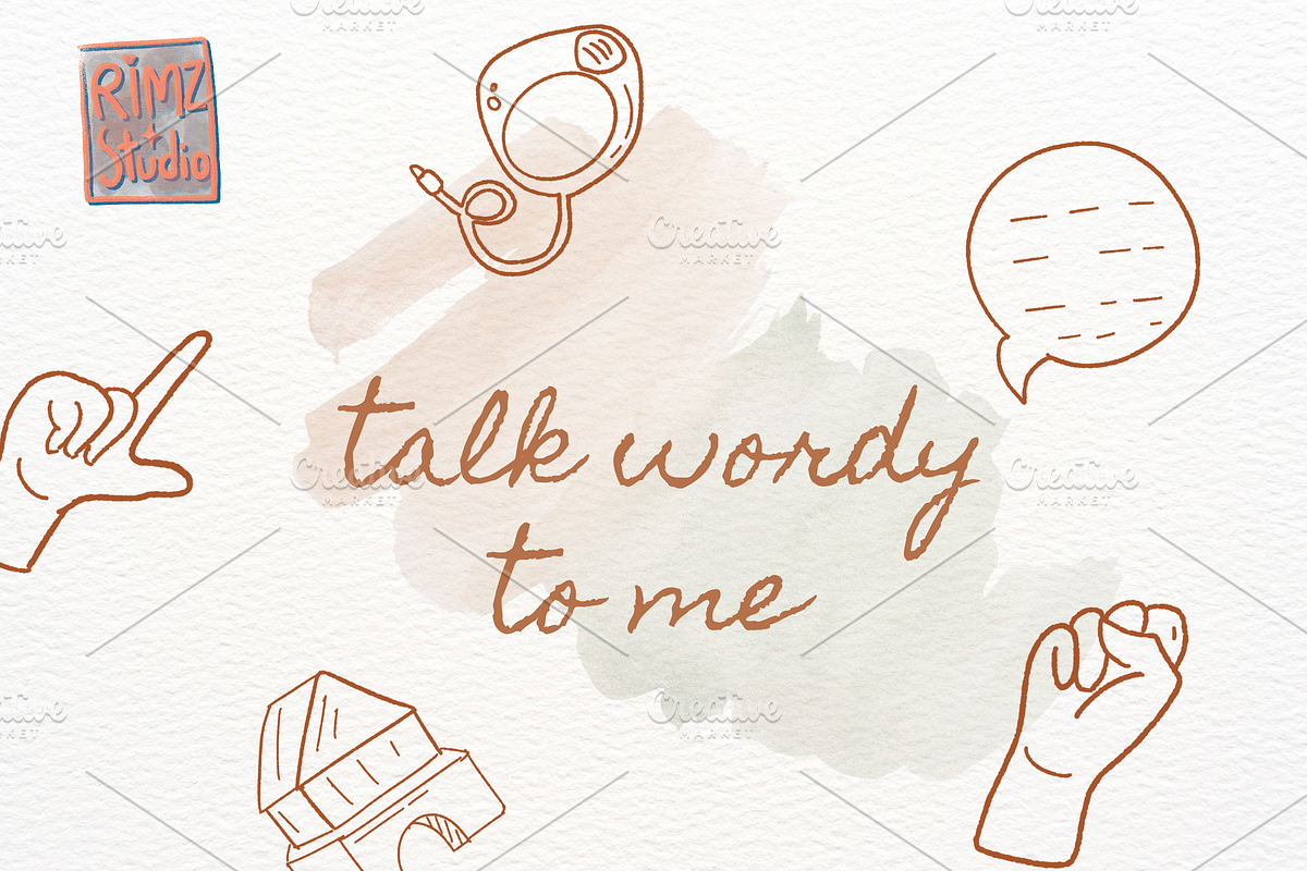 Hand-Drawn Speech Therapy SLP doodle, an Object Illustration by RimzStudio (Photo 4 of 5)