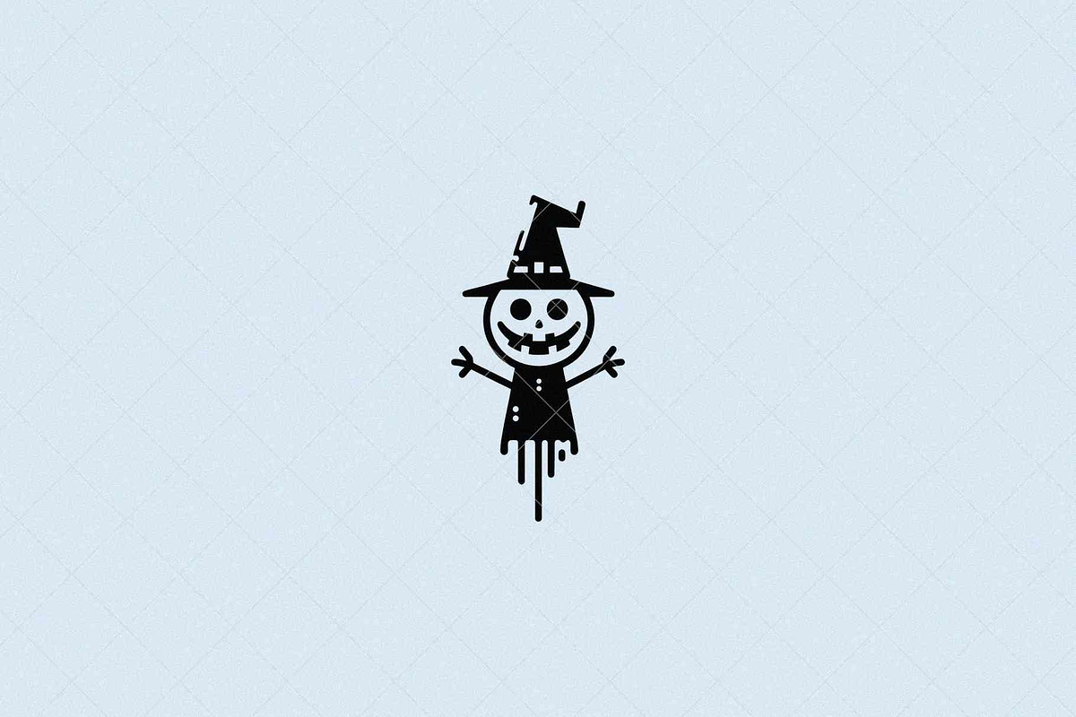 Halloween Scarecrow Icon, a Seasonal Illustration by Vectorium Studio (Photo 1 of 3)