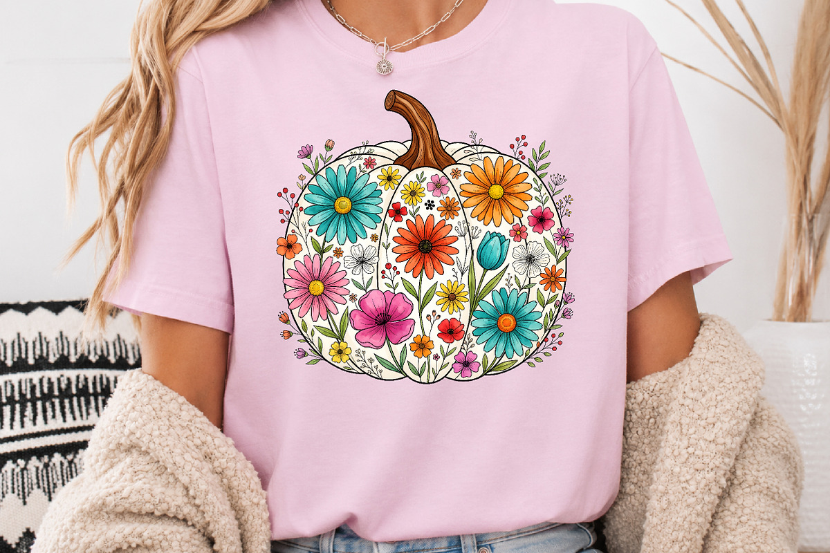 Fall Floral Pumpkin PNG, Autumn, a Seasonal Illustration by Rose Art (Photo 4 of 5)