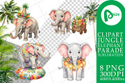 Cute Elephant Sublimation PNG, an Animal Illustration by Artnoy (Thumbnail 16 of 18)