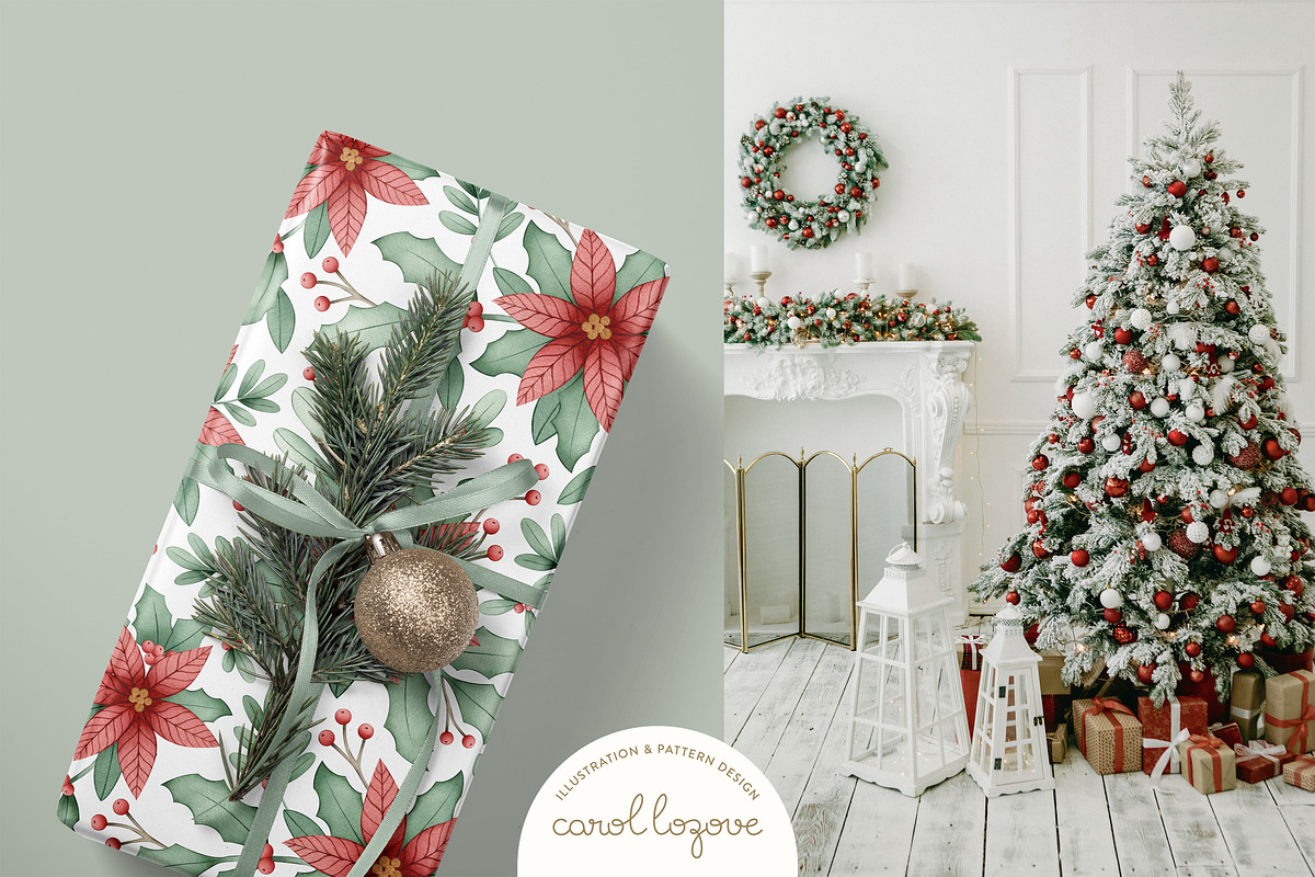 Watercolor Whimsical Christmas Set, a Decorative Illustration by Carol Lozove (Photo 39 of 44)