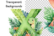 Adorable Dinosaur Alphabet Clipart, an Illustration by PassionPNGcreation (Thumbnail 5 of 7)