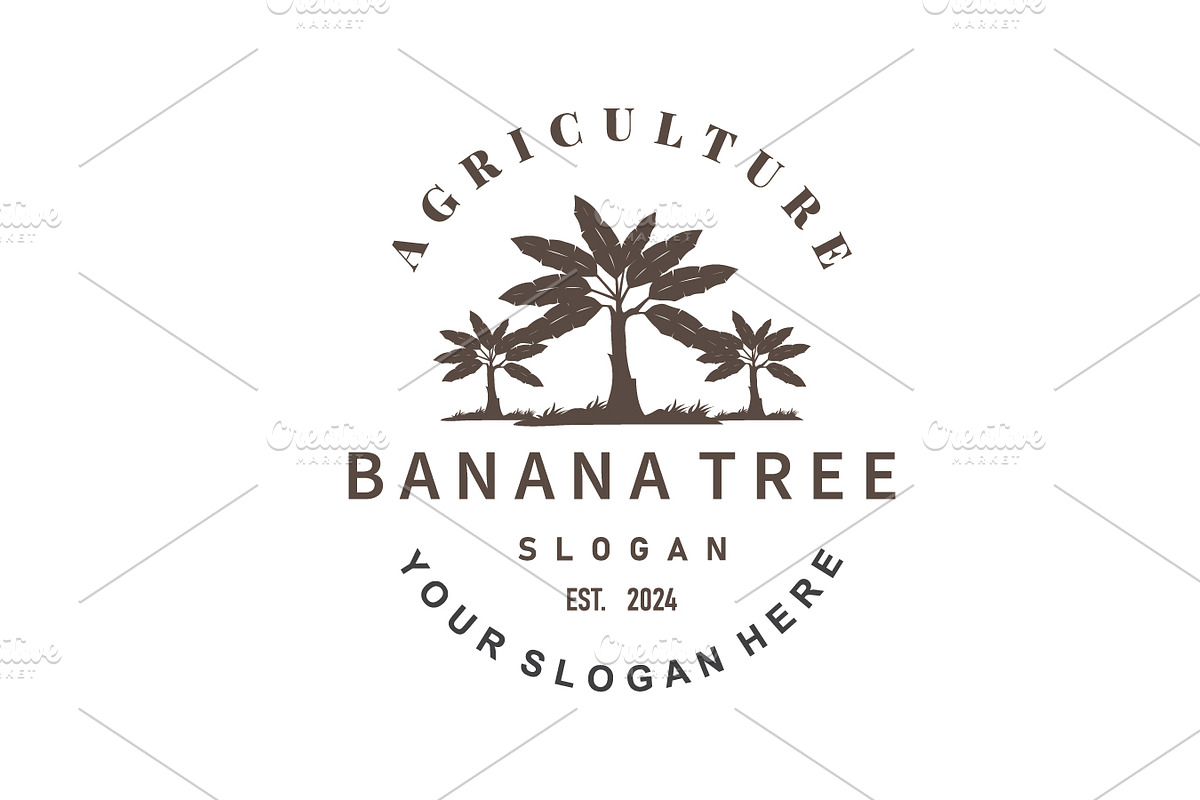 Banana Tree Logo, Banana Tree Simple, a Branding & Logo Template by Maylianaw28