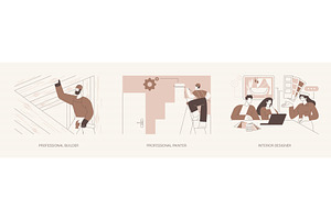 Home renovation services isolated, a Person Illustration by Visual Generation