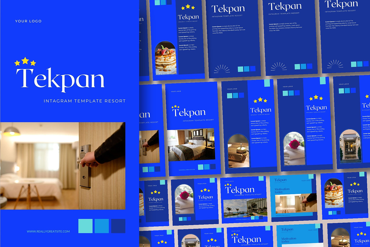 Tekpan  Intagram Template for Canva, a Social Media Template by Aji Gallery (Photo 1 of 6)