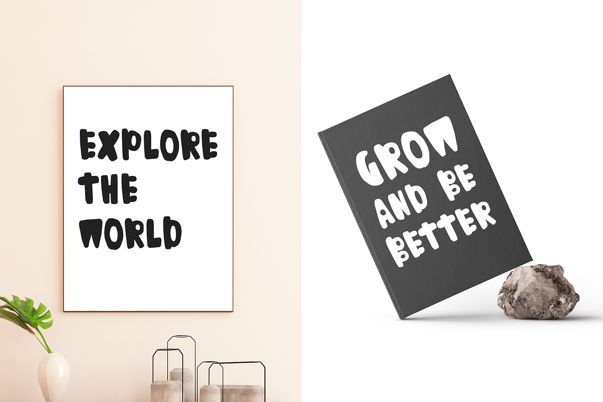 Scandinavian - hand drawn font preview 4