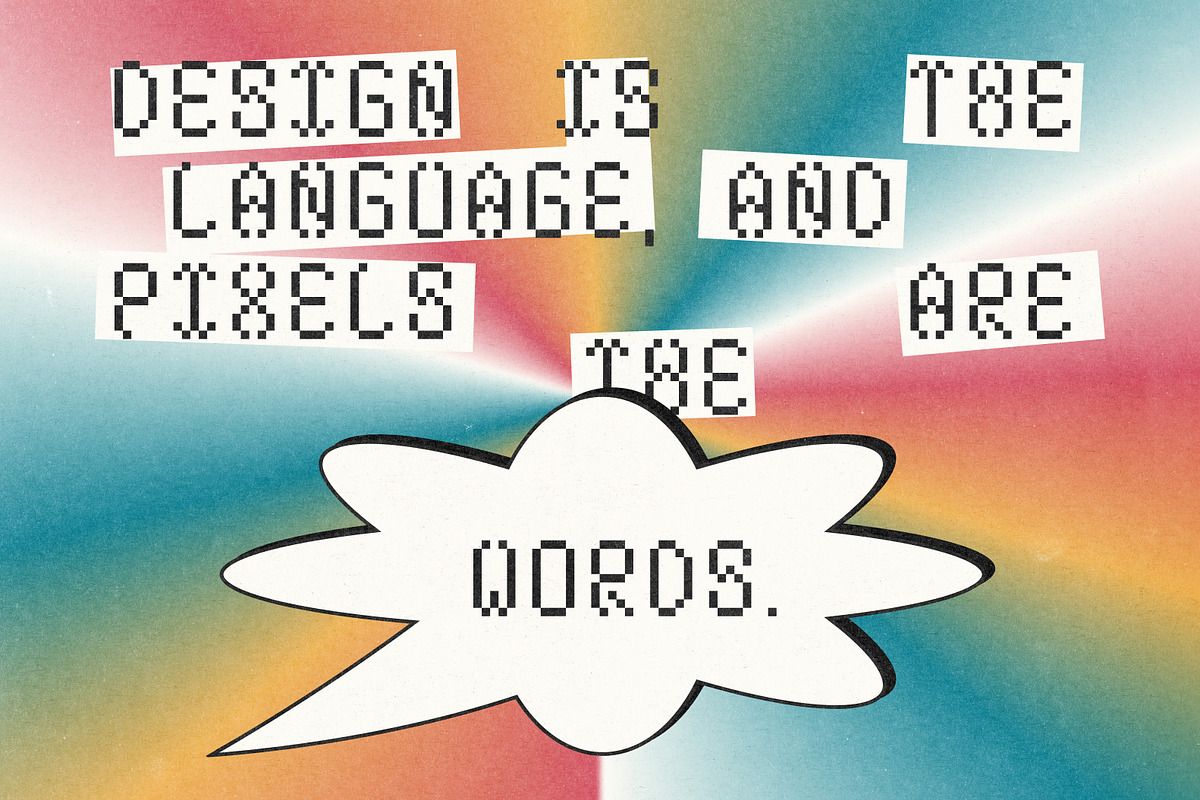 BITFLAIR Typeface Pixel Font, a Font by KristinaK3 (Photo 3 of 4)