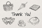 Coquette Picnic Sketch Bundle, an Object Illustration by Artalia (Thumbnail 5 of 5)