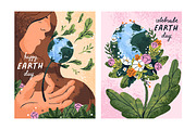 Happy Earth Day cards, ecology set, an Object Illustration by PaperTrident (Thumbnail 3 of 3)