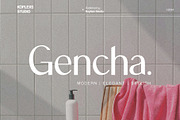 Gencha - Sans Serif Font, a Sans Serif Font by Koplexs Studio (Thumbnail 1 of 10)