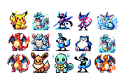 Pokémon Pixel vector, an Animal Illustration by Meoww_Design (Thumbnail 2 of 2)
