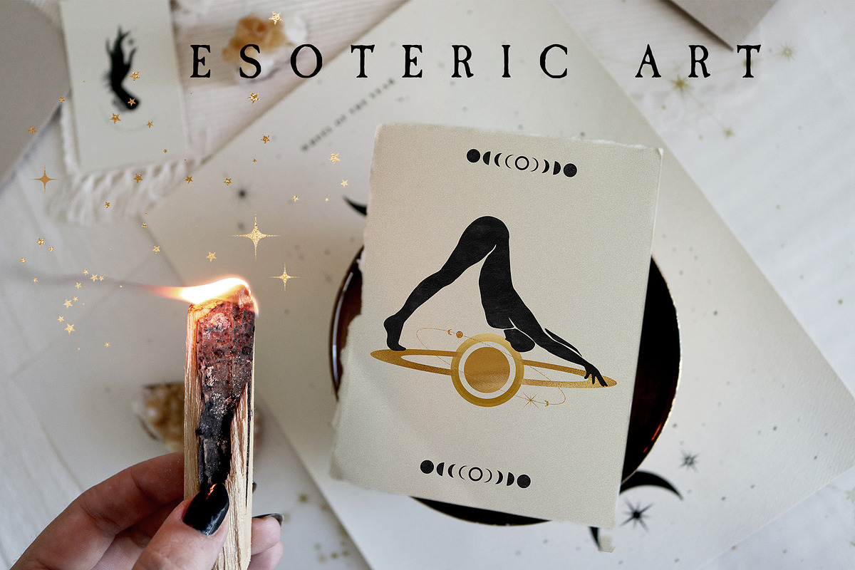 Magic Yoga Esoteric Set, a Healthcare Illustration by NassyArt (Photo 3 of 14)