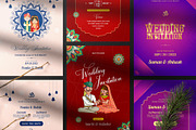 Indian Wedding Invitation Card Set, an Invitation Template by Creative Hatti (Thumbnail 2 of 5)