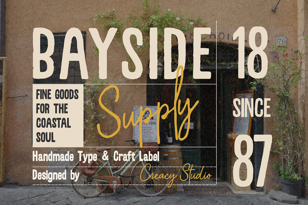 Seaside Courier – Font Duo, a Script Font by Creacy Studio (Photo 5 of 9)