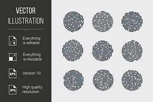 Fingerprint, a Graphic by DvargShop