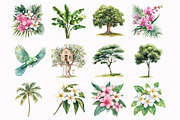 Watercolor Little Jungle Friends Cli, a Seasonal Illustration by Design Market (Thumbnail 5 of 5)