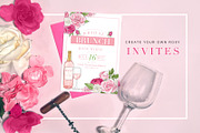 Rosé All Day Design Elements, an Illustration by Relish Designs (Thumbnail 5 of 6)