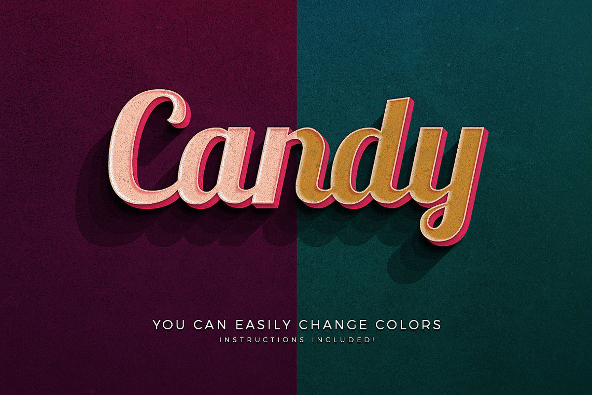 150 3D Text Effects for Photoshop, a Brushes & More by Graphicdome (Photo 66 of 71)
