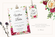 Watercolor Flower Clipart, an Illustration by Pixavics (Thumbnail 2 of 7)