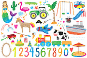 Vector childhood doodle set 2, an Object Graphic by artnLera (Thumbnail 3 of 3)