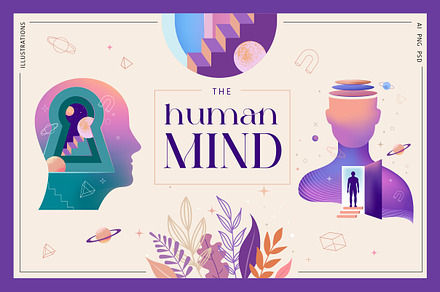 Human Mind, Dream, Brain Collection, a Person Illustration by Marish