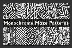 Monochrome Maze Patterns