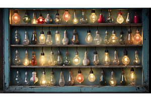 festive vintage christmas lights ai, an Arts & Entertainment Photo by pikepicture