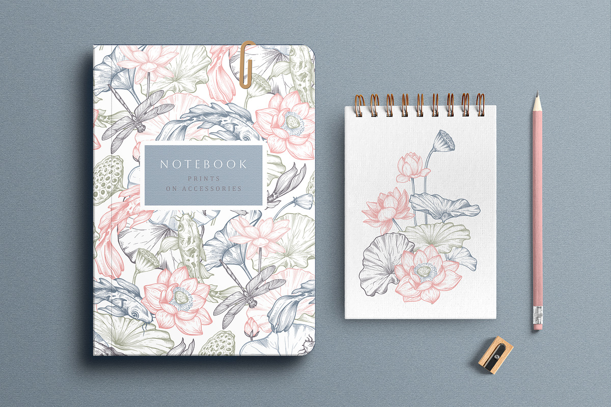 Lotus Blossom Vector Collection, a Pattern Graphic by Molly art (Photo 3 of 16)