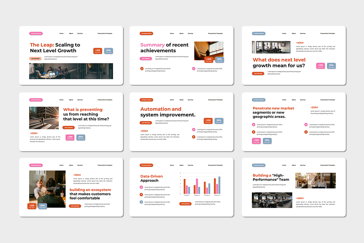 Growth to the Next Level - Keynote, a Presentation Template by QR Design Studio (Photo 2 of 3)