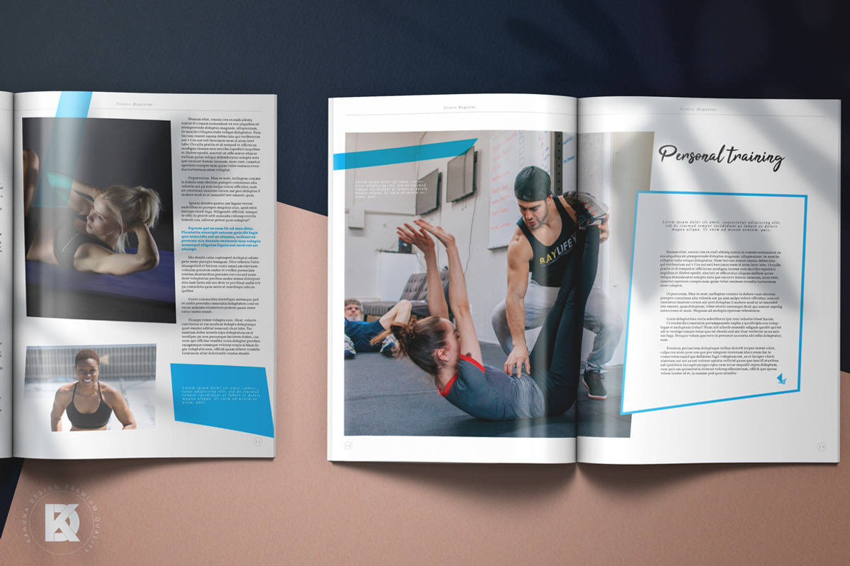 Fitness Sport Magazine, a Magazine Template by Kahuna Design (Photo 7 of 9)