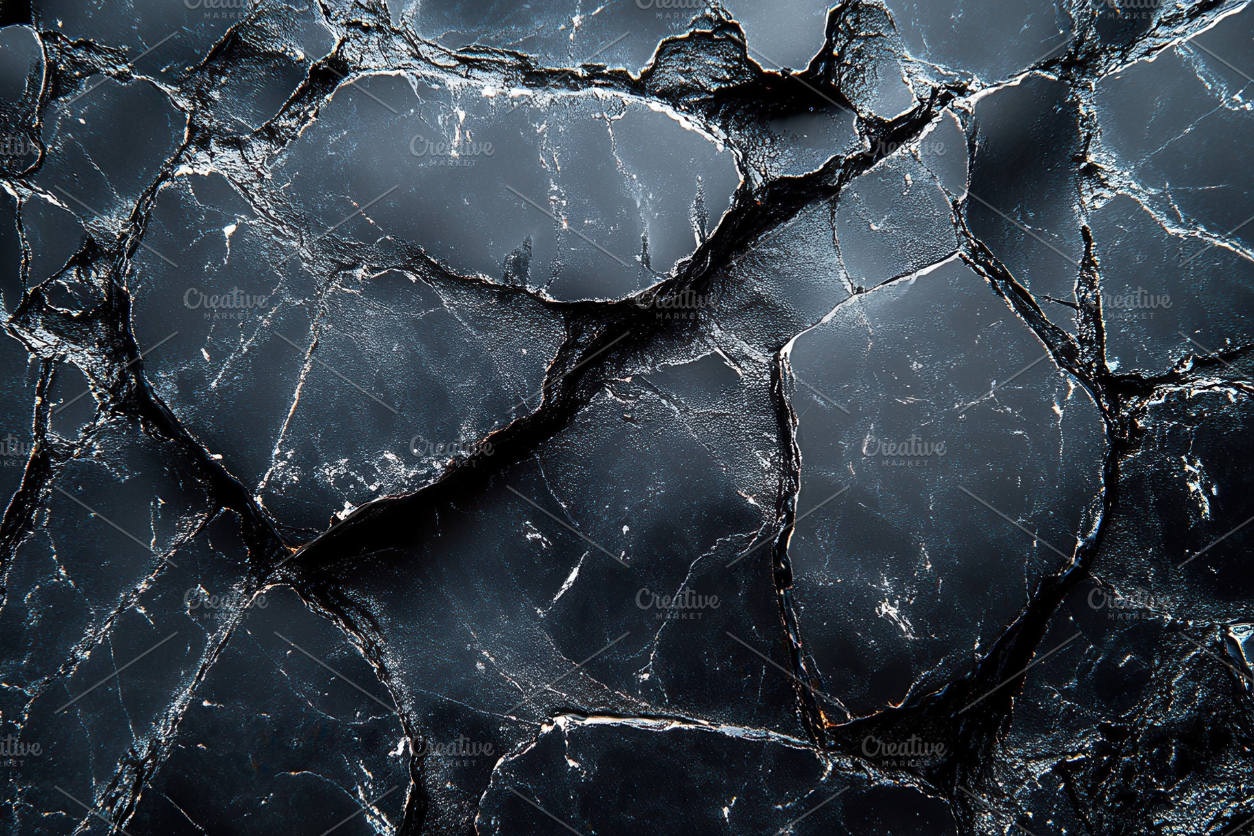 Dark and cracked marble surface show, a Photo by Tanuart