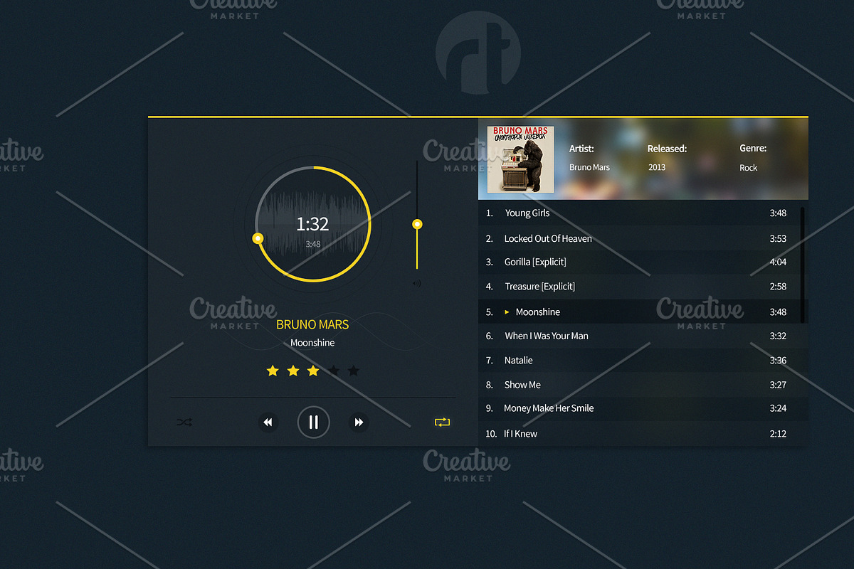 Modern Music Player, a Templates & Theme by RTdevs (Photo 2 of 2)