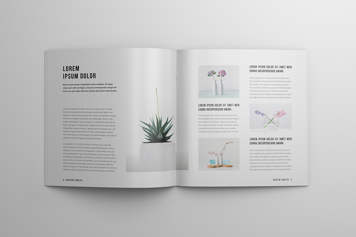 Square InDesign Magazine, a Magazine Template by MA-KING_ART