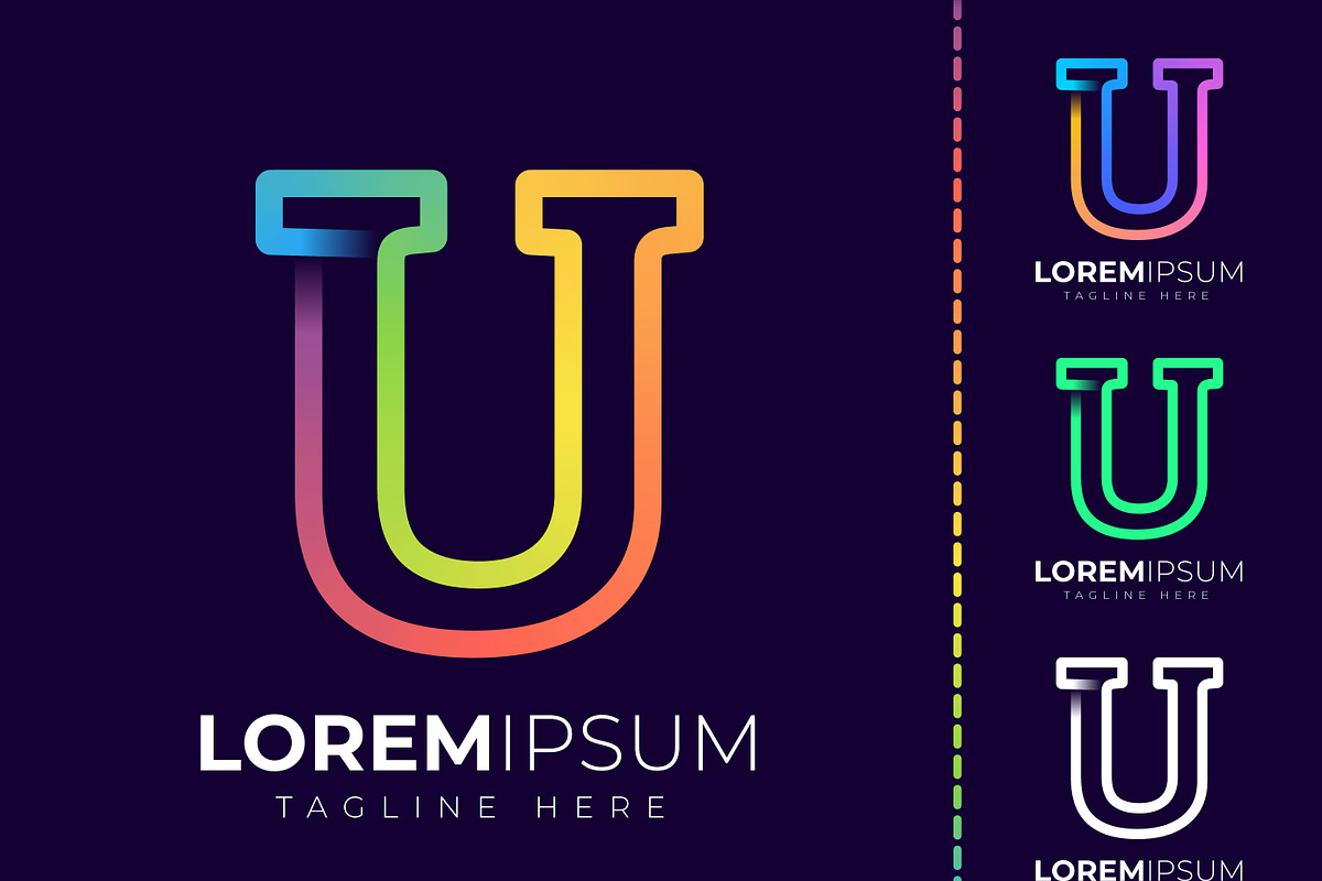 Initial letter u logo design, a Branding & Logo Template by mdhelalakbar