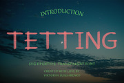 TETTING svg opentype font, a Serif Font by CHIMERA (Thumbnail 1 of 9)