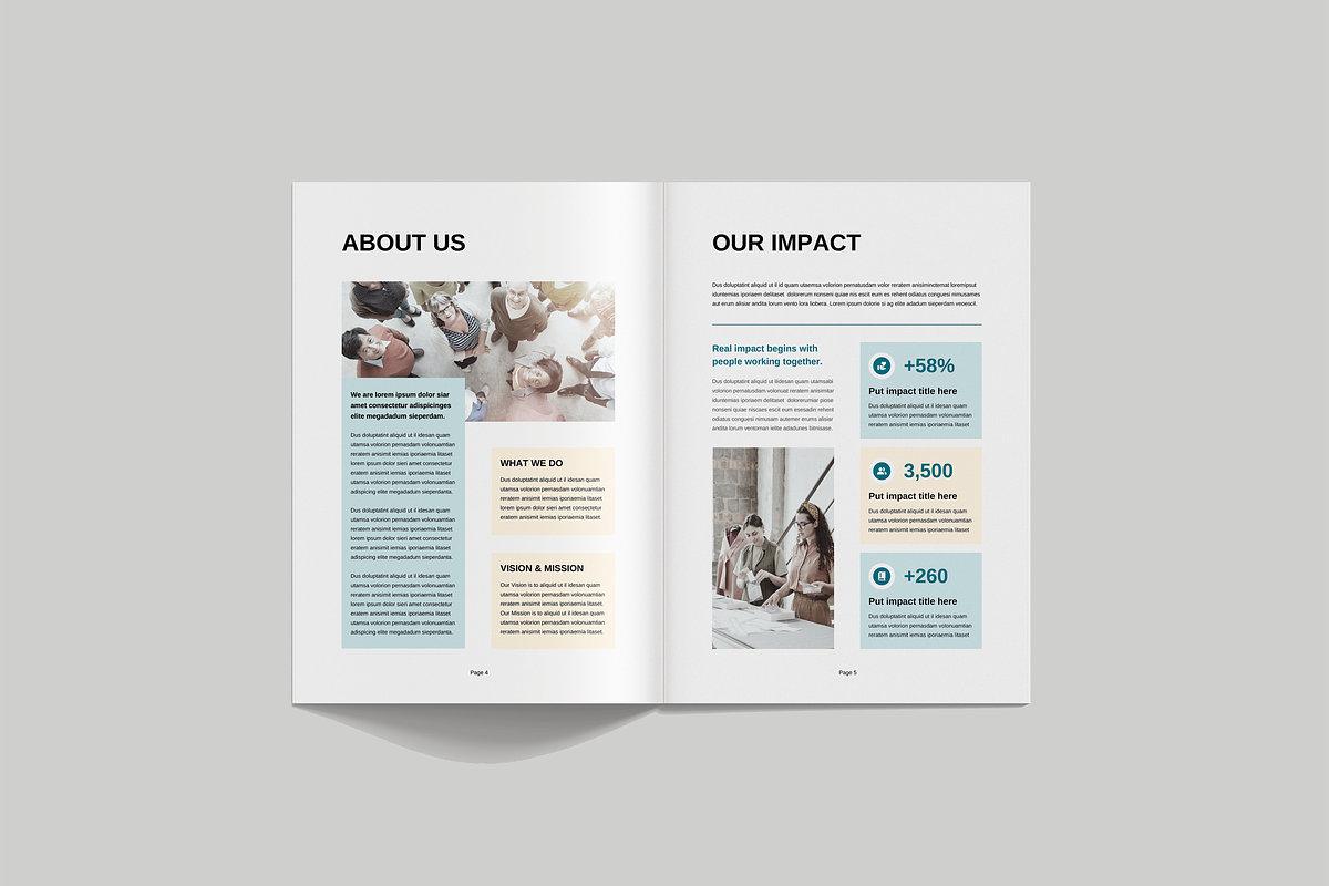 Nonprofit Event Program Booklet, a Brochure Template by Leaflove (Photo 3 of 8)