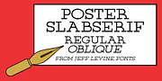 Poster Slabserif JNL, a Slab Serif Font by Jeff Levine Fonts (Thumbnail 1 of 5)