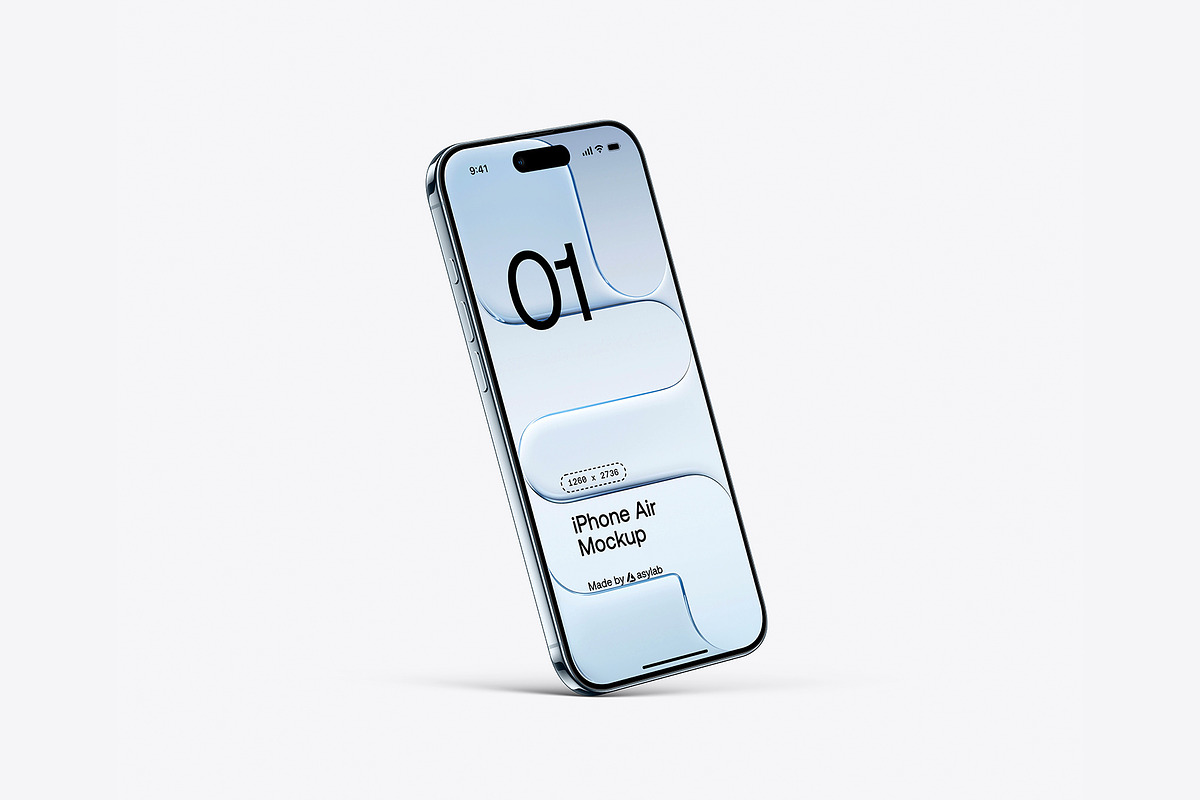 iPhone Air - 24 Mockups Scenes, an iPhone Mockup by Asylab (Photo 47 of 62)