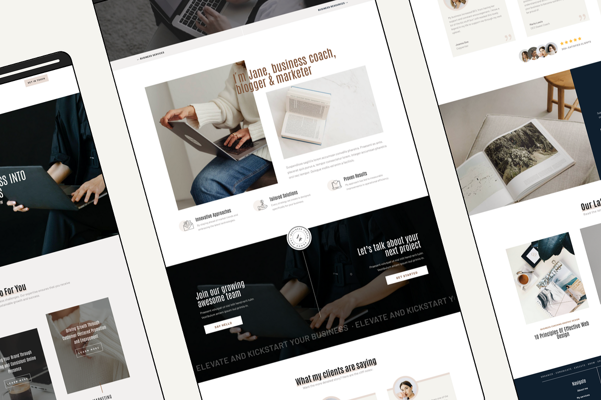 Business Jane Pro WordPress Divi 5, a WordPress Template by Lovely Confetti (Photo 2 of 5)