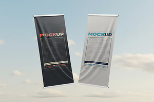 Multipurpose Flags and Banners Mocku, a Product Mockup by Luuqas Design