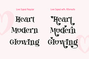Love Signal - Serif Font with Heart, a Serif Font by Airotype (Thumbnail 2 of 13)