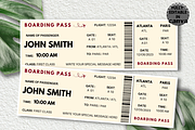 Editable Boarding Pass Template, a Card Template by YasdeyDesigns (Thumbnail 1 of 8)