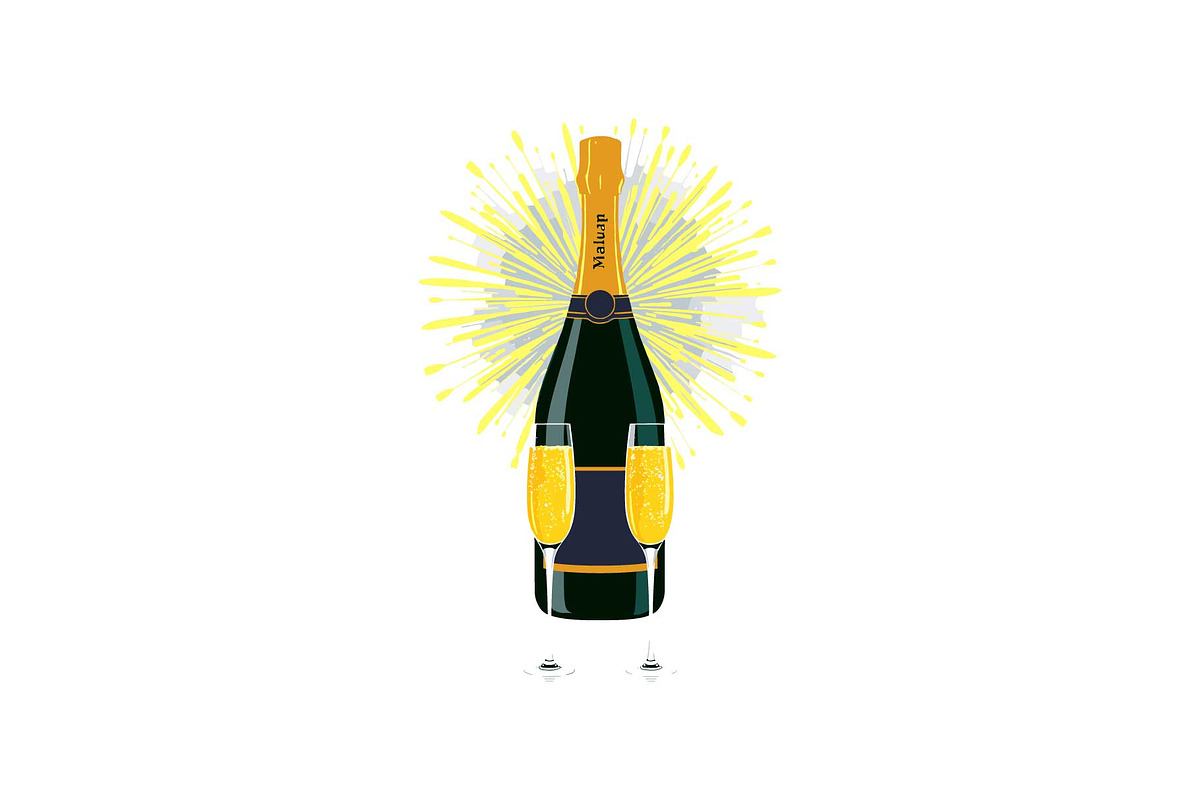 Sparkling Champagne Art Pack, an Object Graphic by Gfx_Store (Photo 9 of 16)
