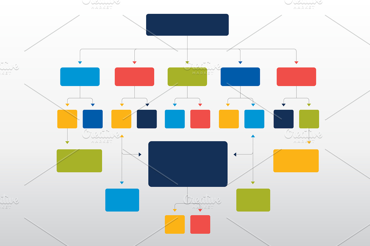 Infographics flowchart., a Work Illustration by VectorAN | Creative Market